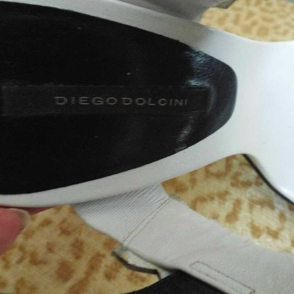 Diego Dolcini Gold Leather Platform Sandals w/ Em… - image 6