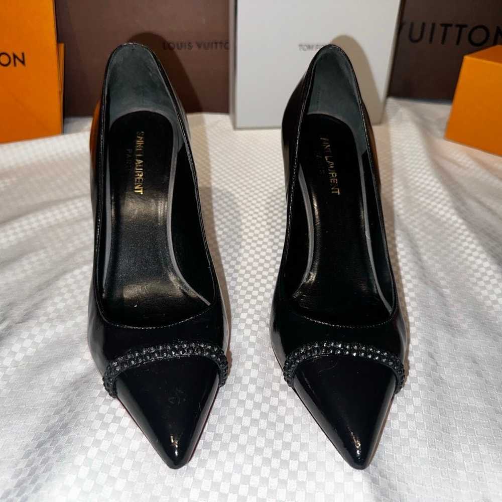 Yves Saint Laurent Black Heels 40.5 fit more like… - image 6