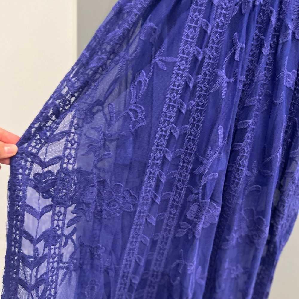 Gianni Bini bohemian lace floral romper maxi dress - image 5