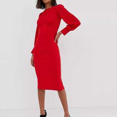 red dress size 6 - image 1