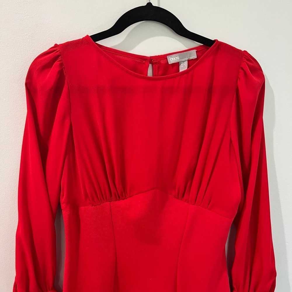 red dress size 6 - image 6