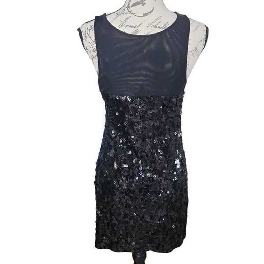 Express Ladies Black Sequin Mini Dress - Size Sma… - image 2