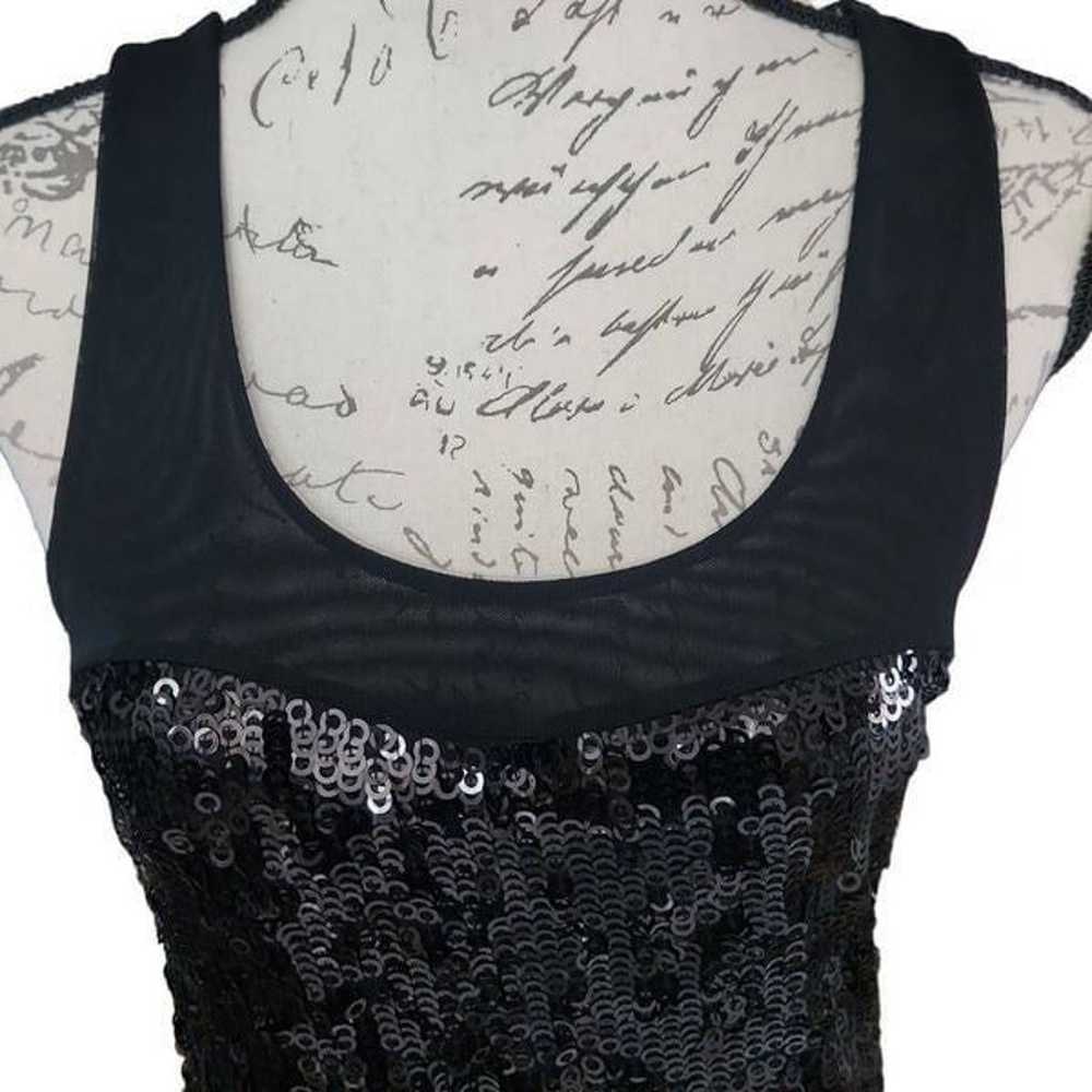 Express Ladies Black Sequin Mini Dress - Size Sma… - image 3