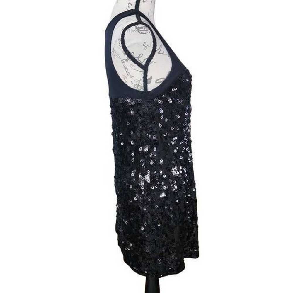 Express Ladies Black Sequin Mini Dress - Size Sma… - image 4