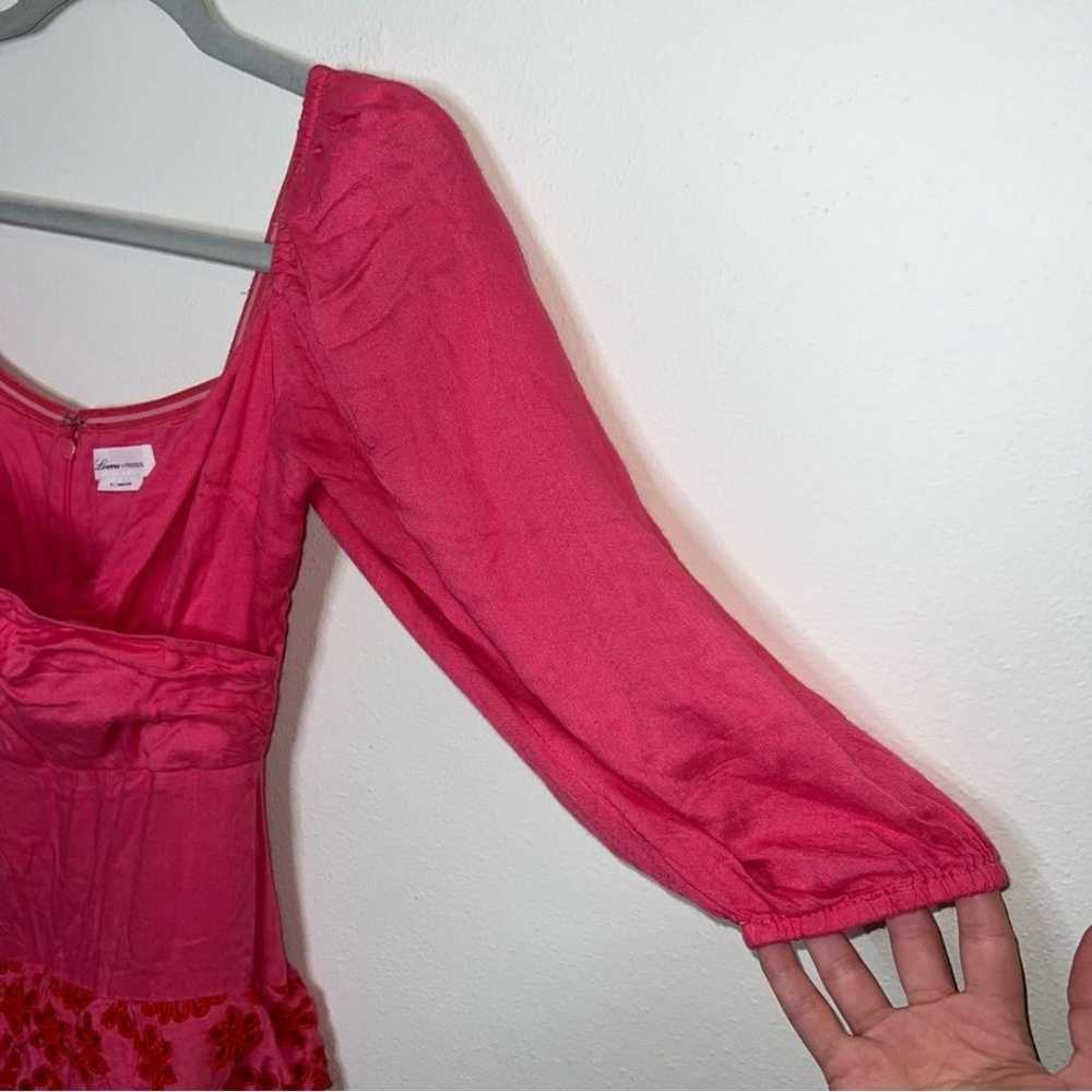 Lovers + Friends Aella Mini Red Pink Dress Size XS - image 6