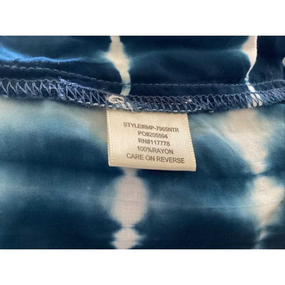 LOVESTITCH Maxi Dress Blue And White Tye Dye Rela… - image 4