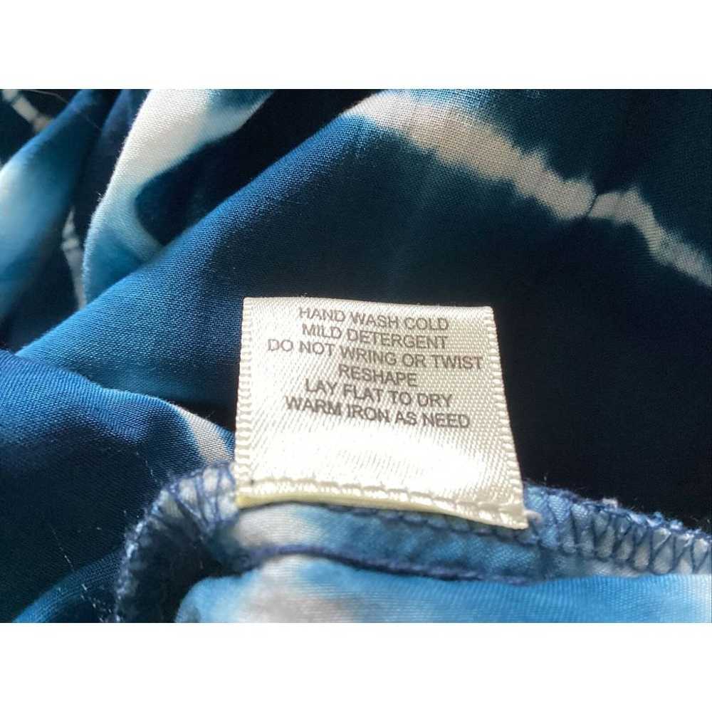 LOVESTITCH Maxi Dress Blue And White Tye Dye Rela… - image 5