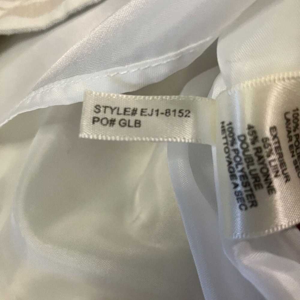 Eliza J Linen Striped Sleeveless Shift Dress Tan/… - image 9