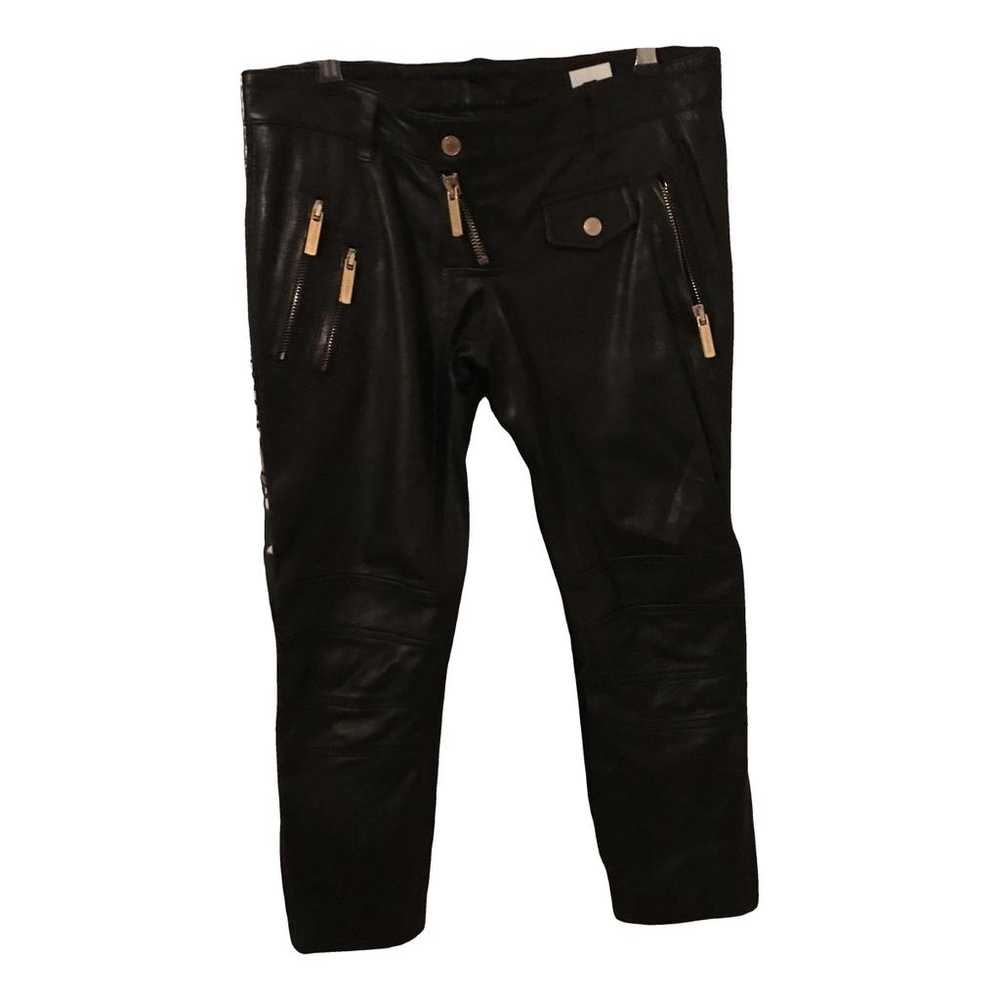 Dsquared2 Leather straight pants - image 1