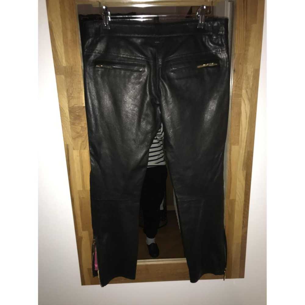 Dsquared2 Leather straight pants - image 2
