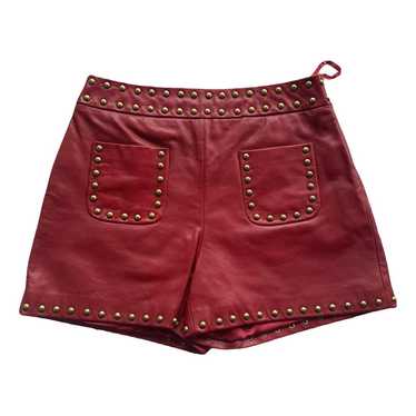 Moschino Leather mini short - image 1