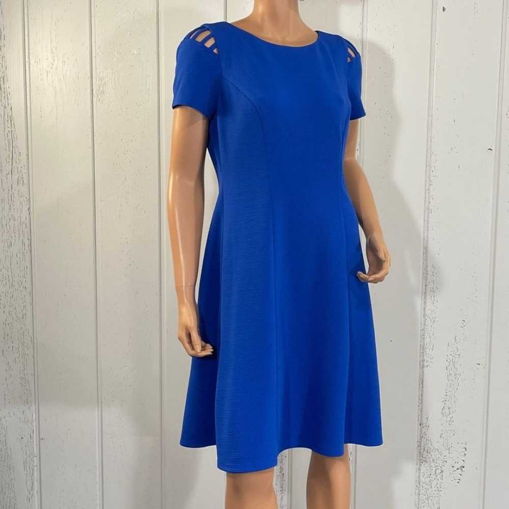 *AGB Women’s Royal Blue Short Sleeve A Line Dress… - image 2