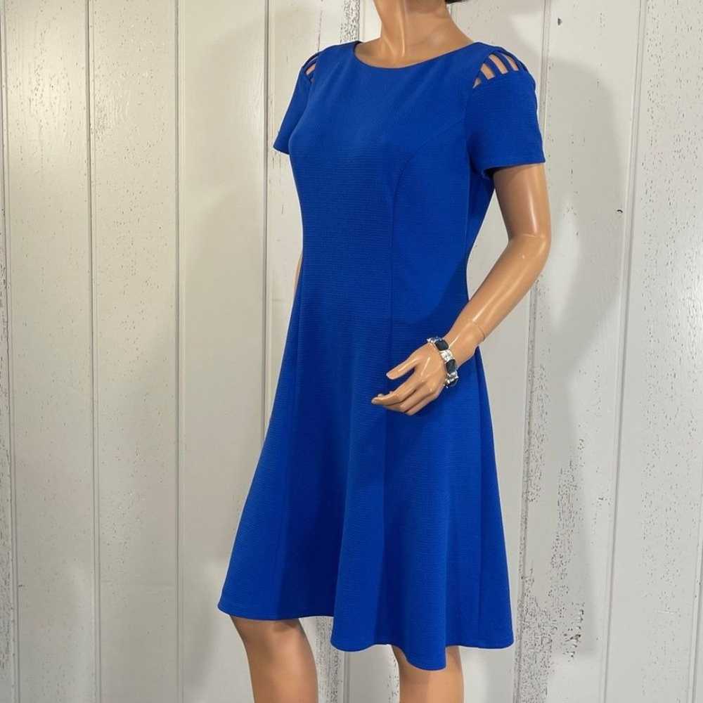 *AGB Women’s Royal Blue Short Sleeve A Line Dress… - image 5
