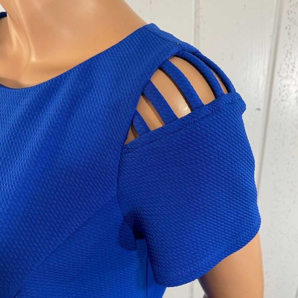 *AGB Women’s Royal Blue Short Sleeve A Line Dress… - image 6