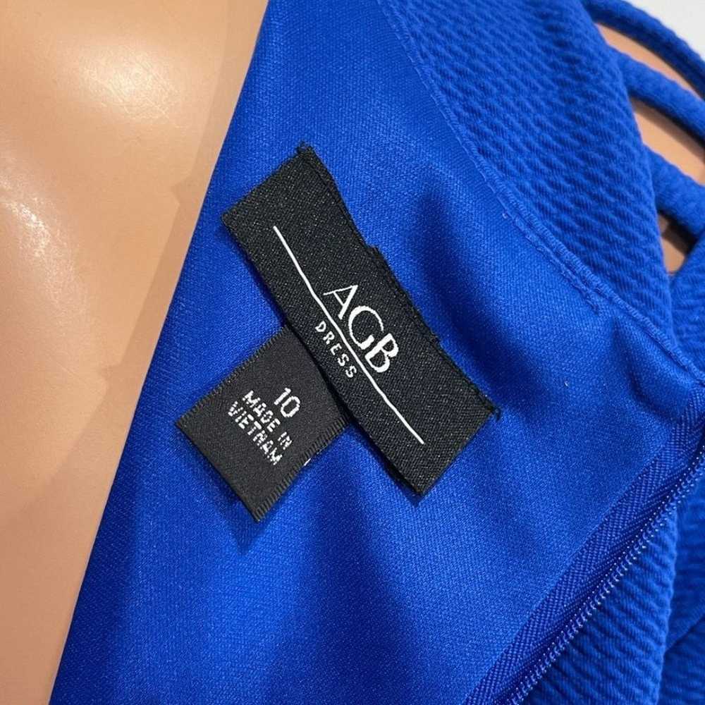 *AGB Women’s Royal Blue Short Sleeve A Line Dress… - image 7