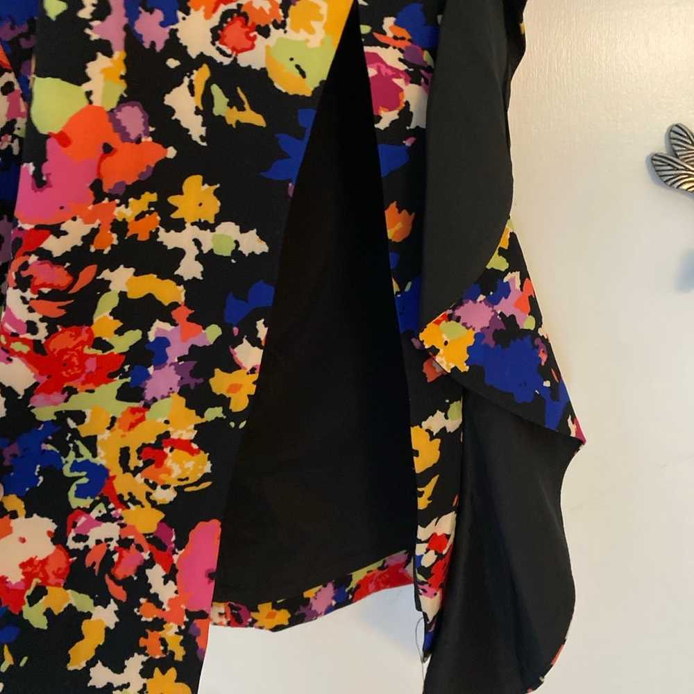 Aidan Mattox Floral Print Off Shoulder Dress XS - image 4
