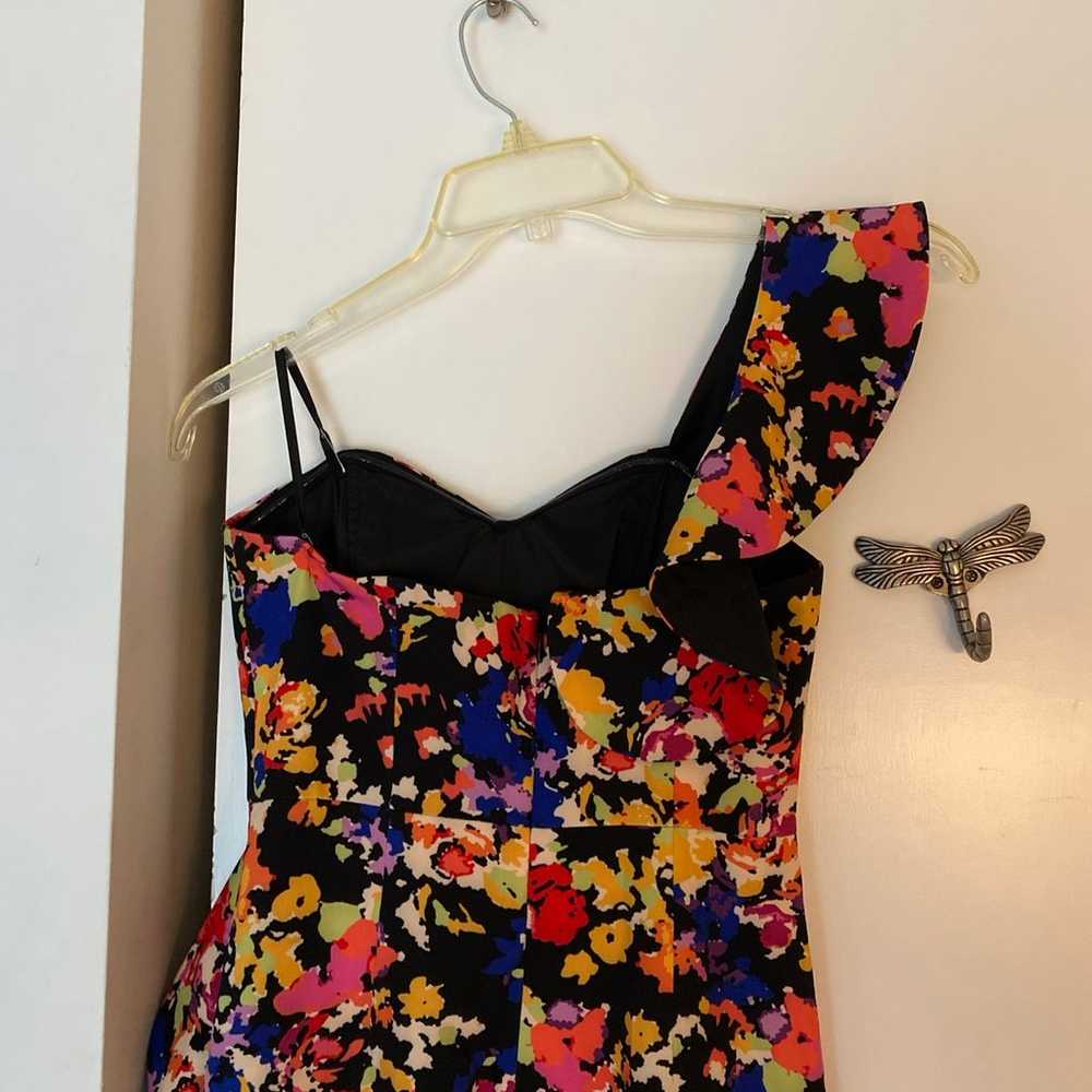 Aidan Mattox Floral Print Off Shoulder Dress XS - image 6