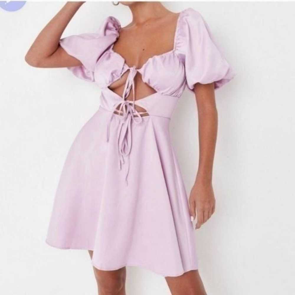Missguided Satin Cut Out Summer Milkmaid Mini Dre… - image 9
