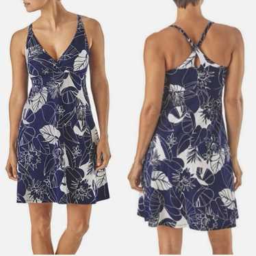 Patagonia Navy Floral Amber Dawn Sundress Small Dr