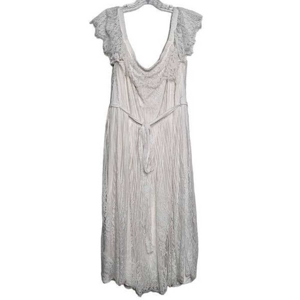 City Chic Lace Off Shoulder White Dress Size XL/22 - image 2