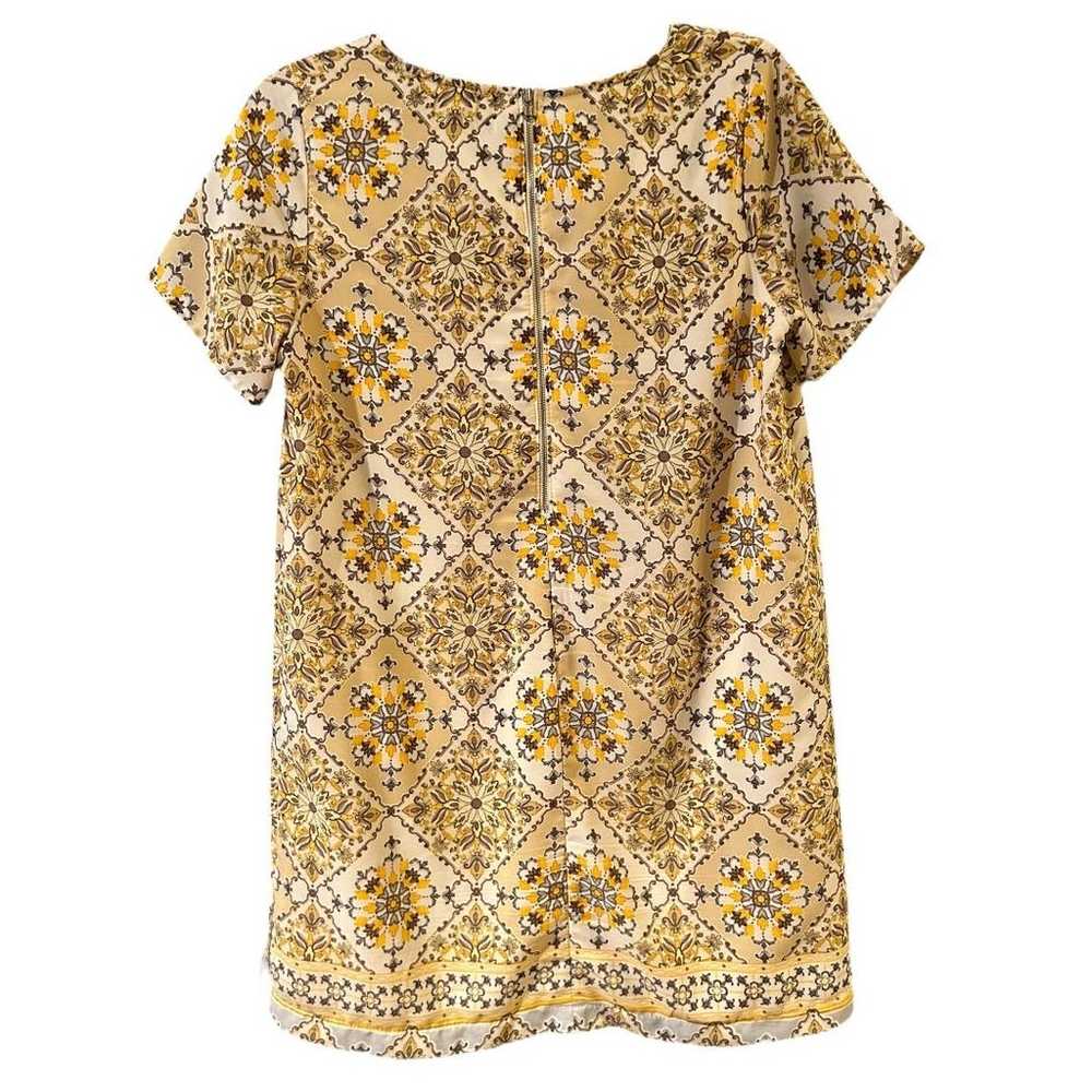Lulus Dandy Lion Yellow Print Shift Dress Size Me… - image 3