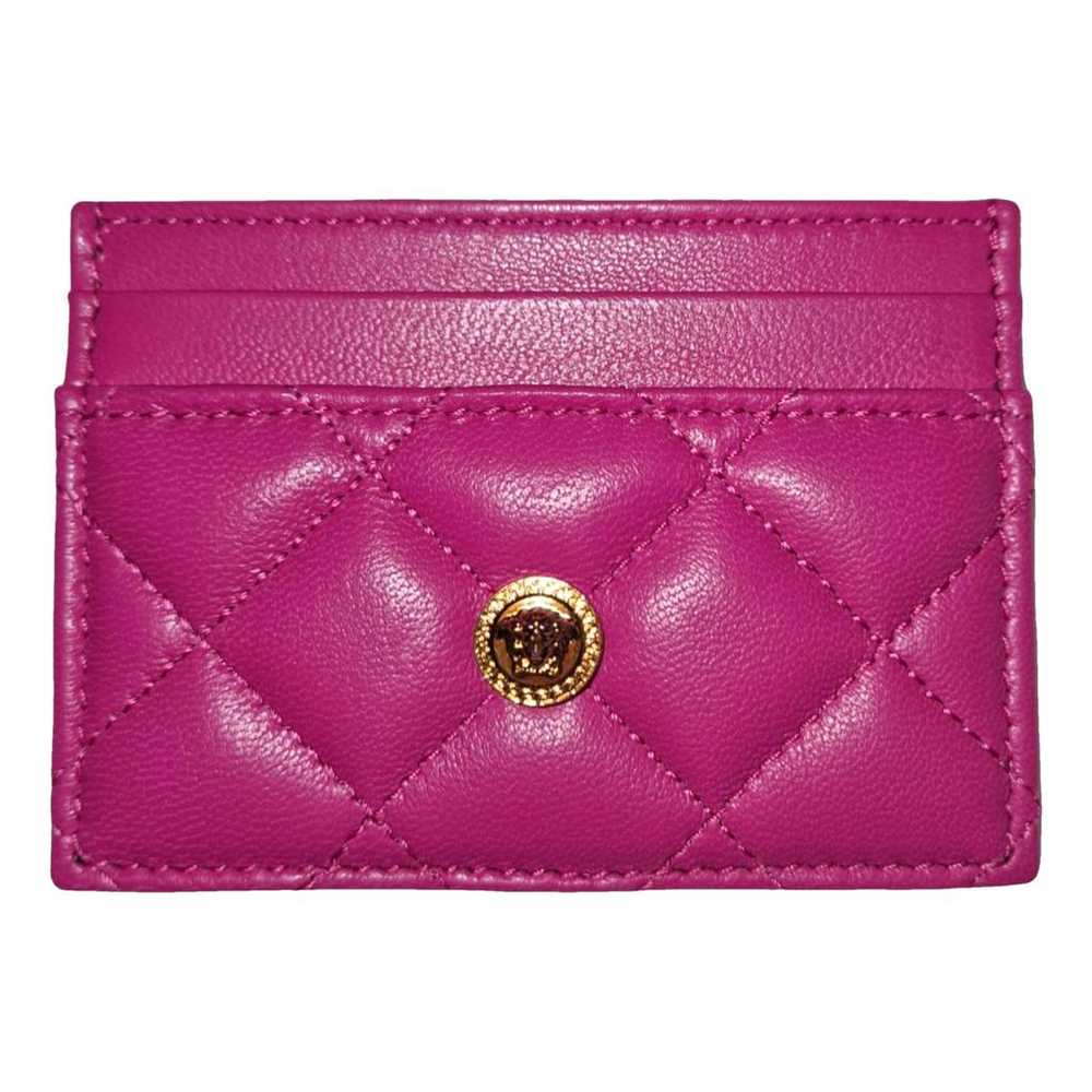 Versace La Medusa leather card wallet - image 1