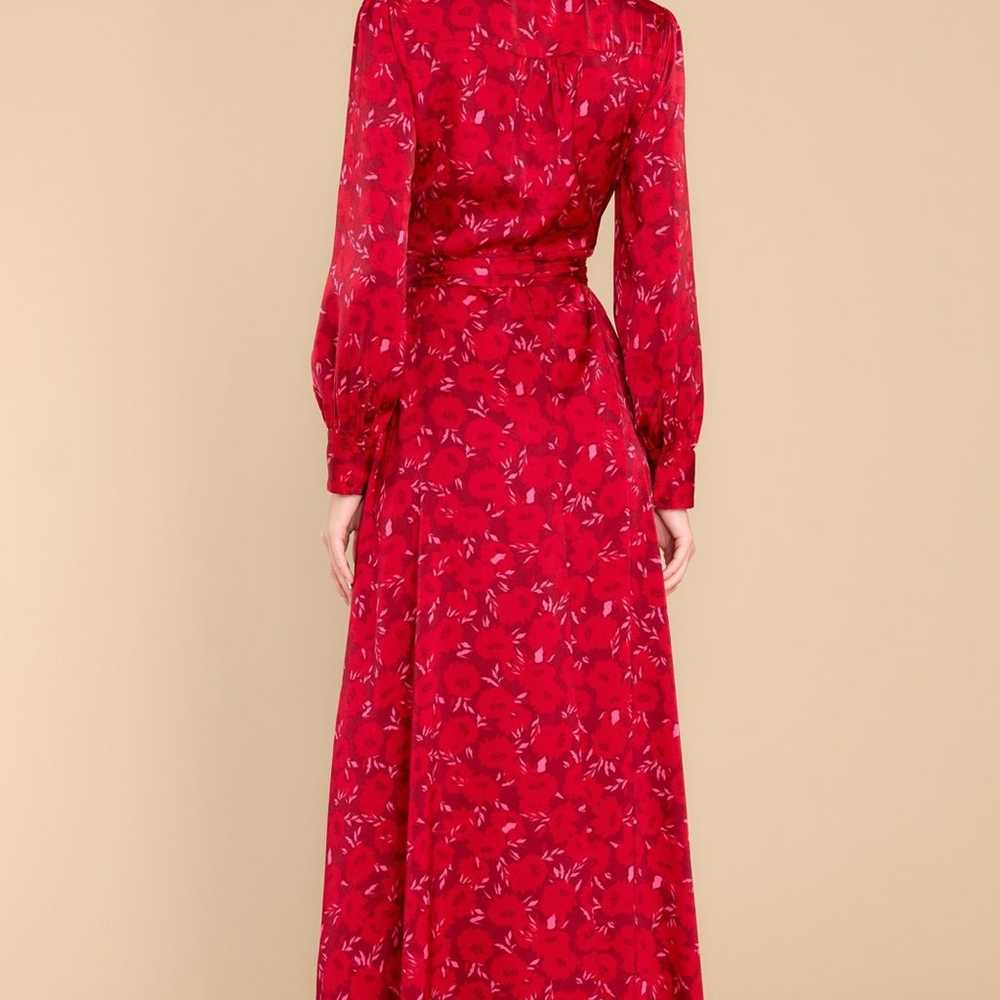 You're The Expert Red Floral Print Maxi Dress - image 3