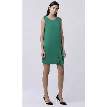 Diane von Furstenberg DVF Green Wylda Shift Ruffl… - image 1