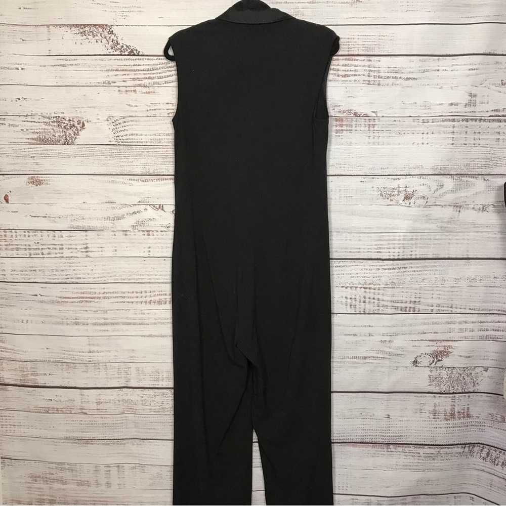 Betsy Johnson Black Dressy size 10 v-neck sleevel… - image 5