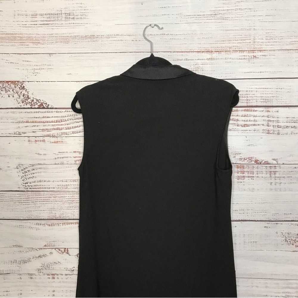 Betsy Johnson Black Dressy size 10 v-neck sleevel… - image 6