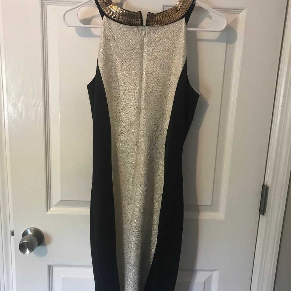 Jax Gold Black Sheath Dress 4 EUC - image 6