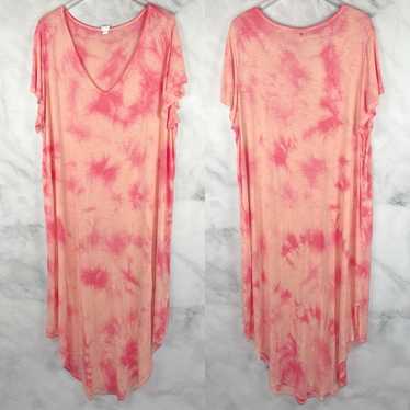 Lane Bryant LIVI Active Tie Dye Oversized Mumu Mi… - image 1