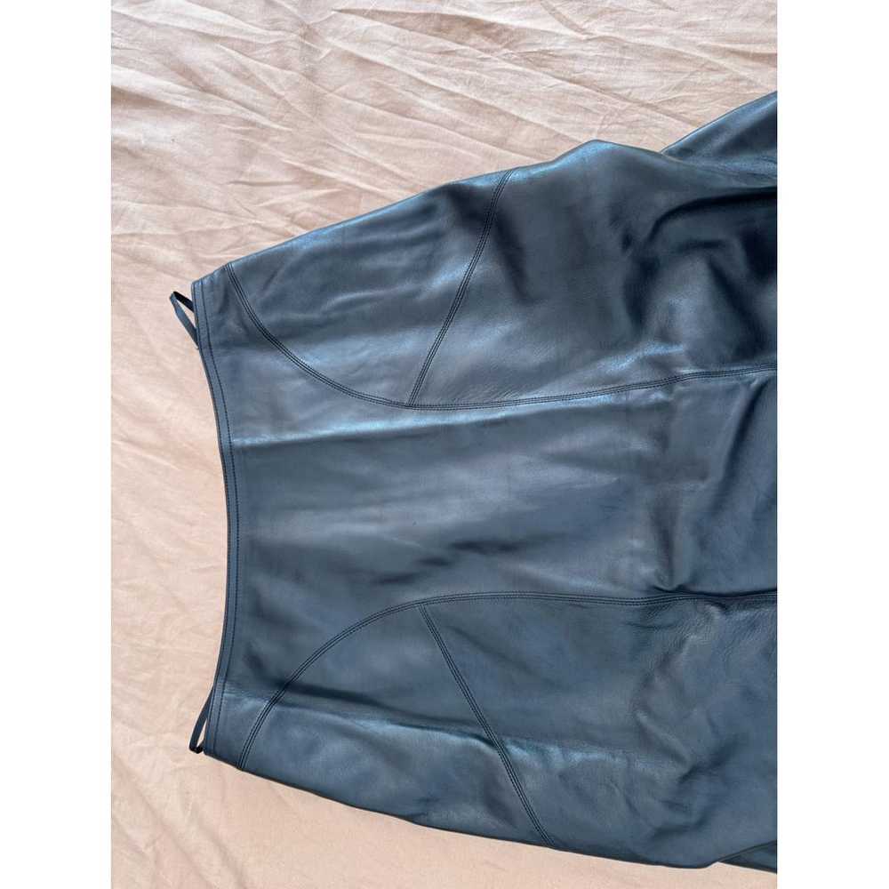 Alaïa Leather mid-length skirt - image 5