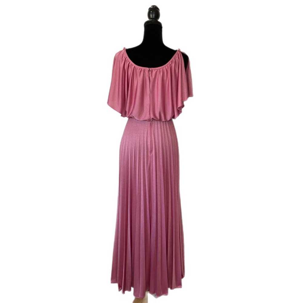 Vintage Dusty Pink Pleat Skirt Dress - Women's Si… - image 2