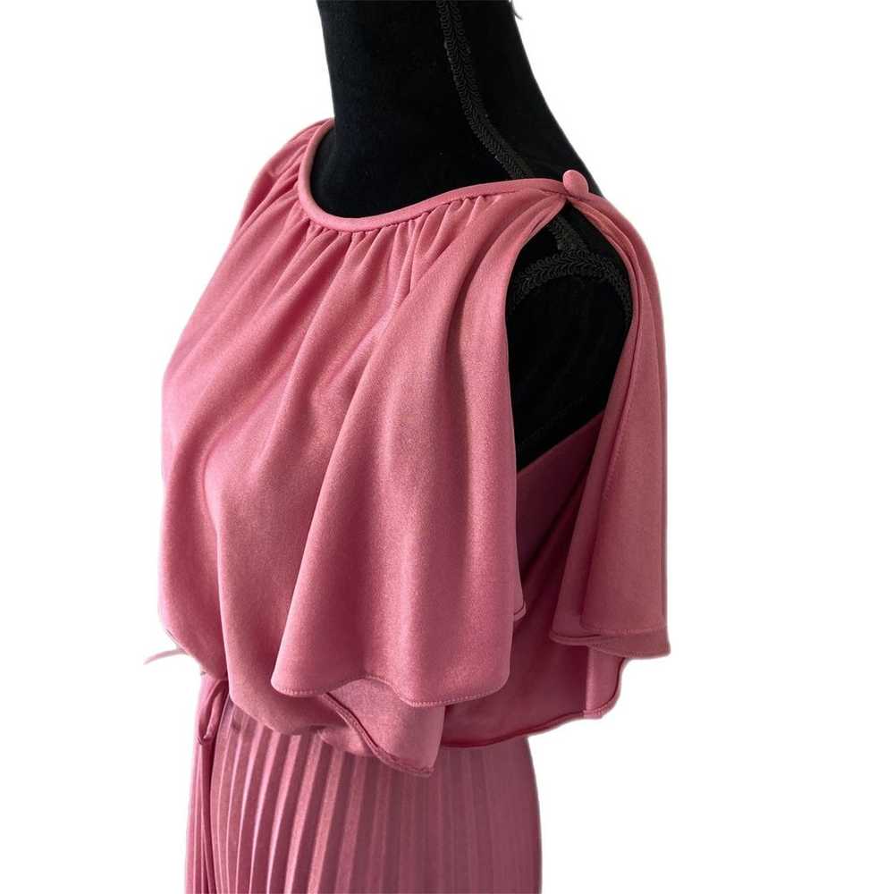 Vintage Dusty Pink Pleat Skirt Dress - Women's Si… - image 3