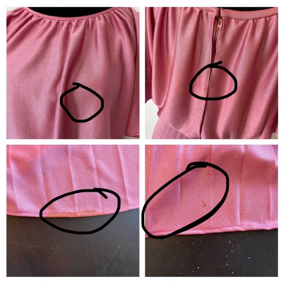 Vintage Dusty Pink Pleat Skirt Dress - Women's Si… - image 4
