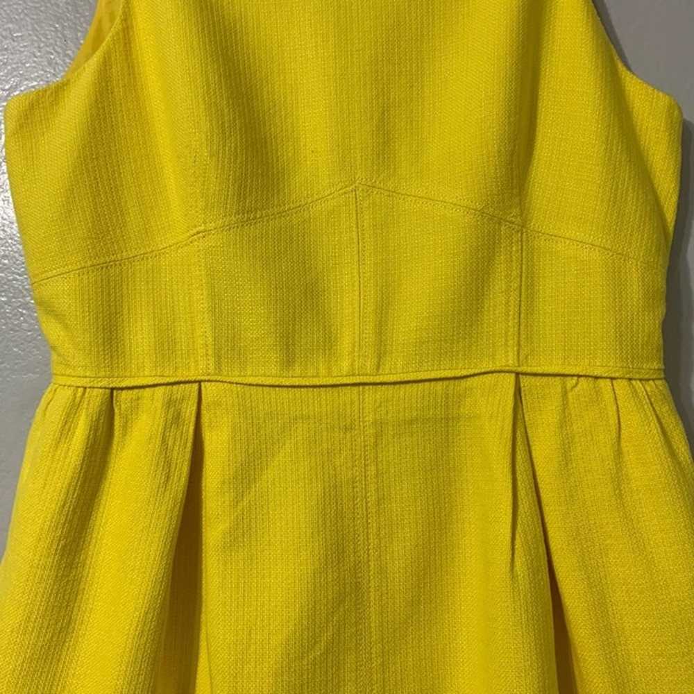 J. CREW Yellow Cotton Basketweave Sleeveless Dres… - image 11