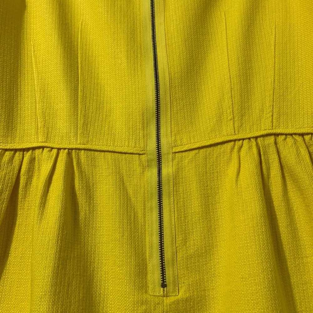 J. CREW Yellow Cotton Basketweave Sleeveless Dres… - image 12