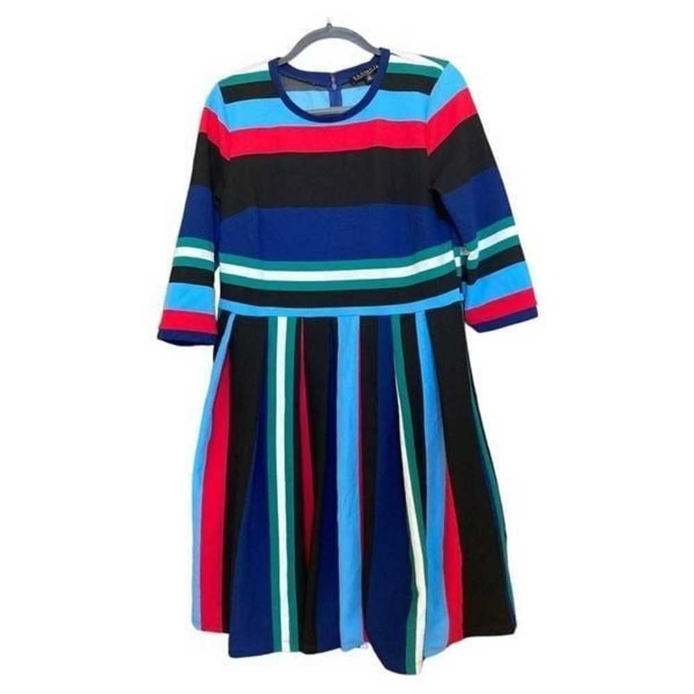 ELOQUII Opposing Stripes Knit Dress Size 14 - image 2