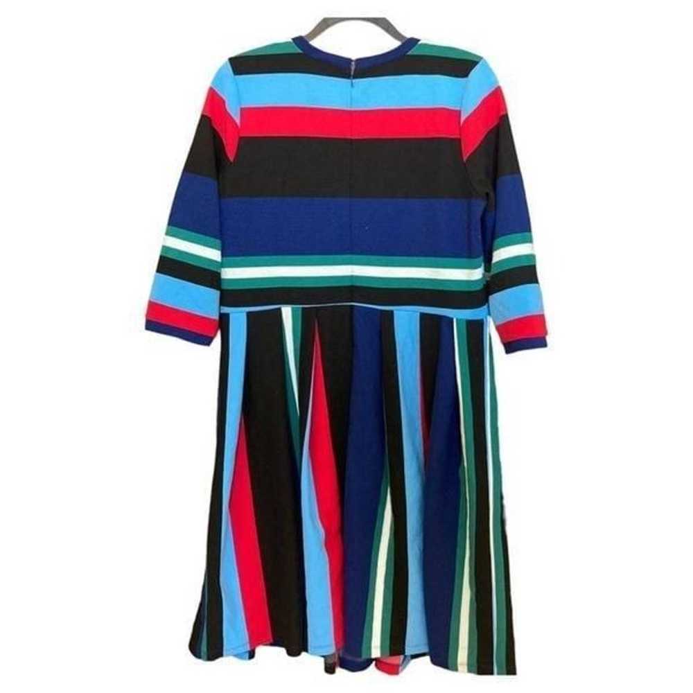 ELOQUII Opposing Stripes Knit Dress Size 14 - image 3