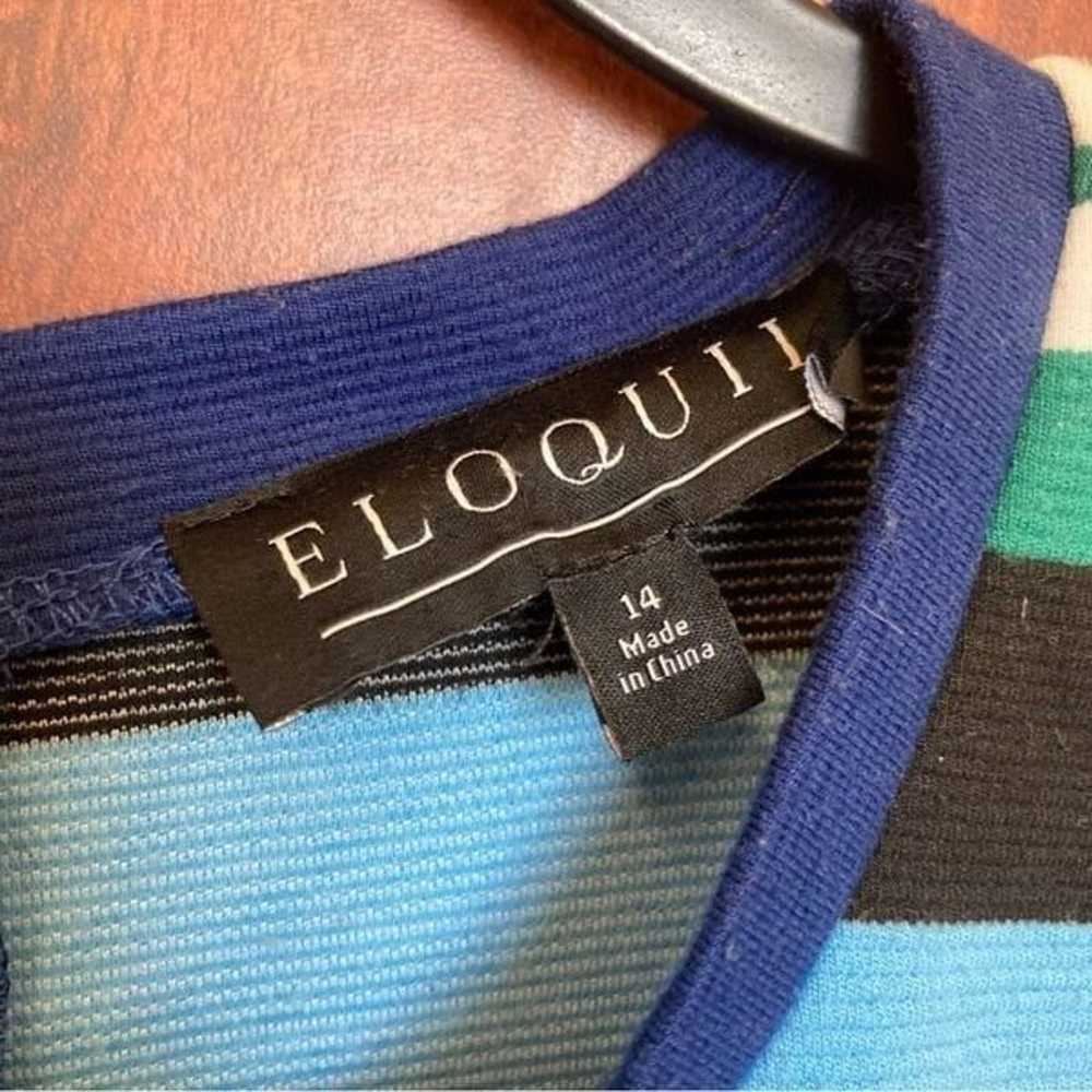 ELOQUII Opposing Stripes Knit Dress Size 14 - image 5