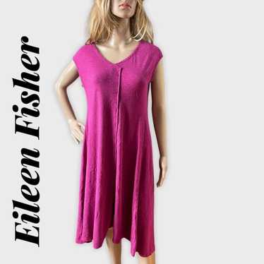 EILEEN FISHER Berry Colored Maxi Dress