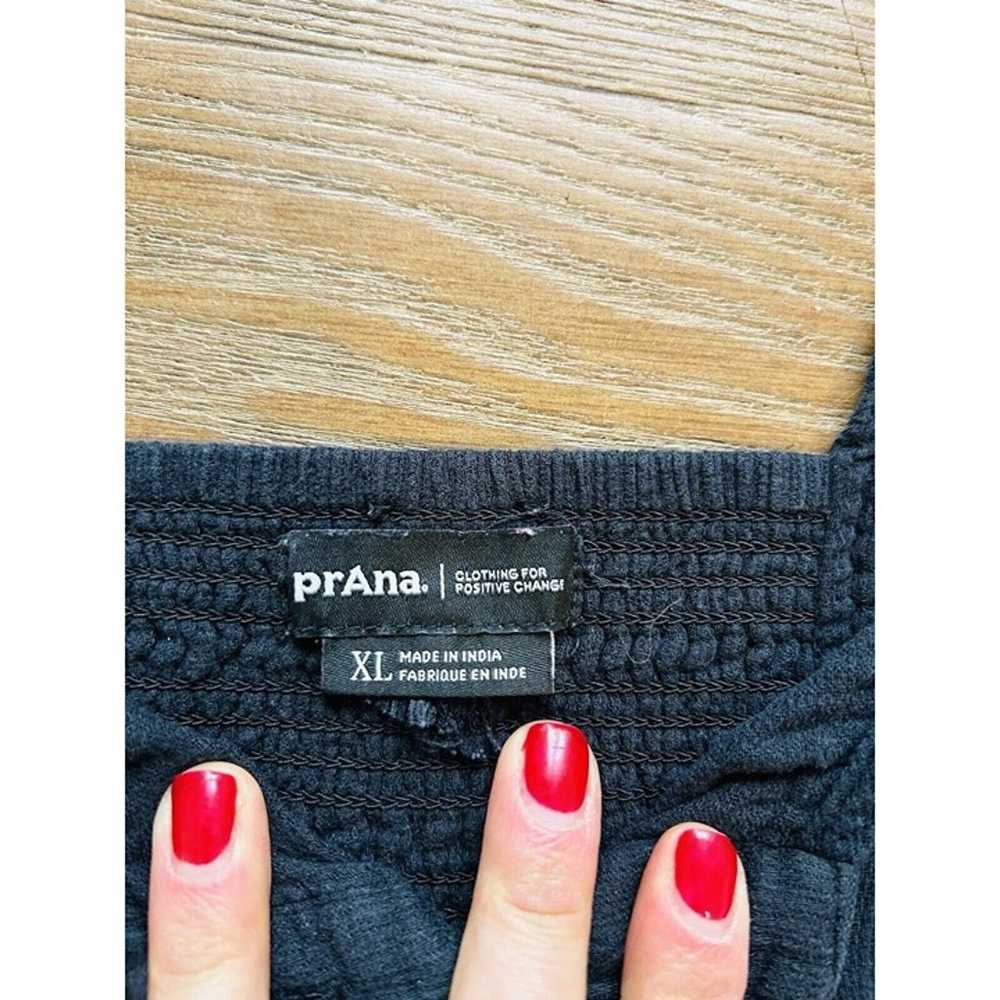 Prana Womens XL Black Smoked Cropped Cotton Jumps… - image 7