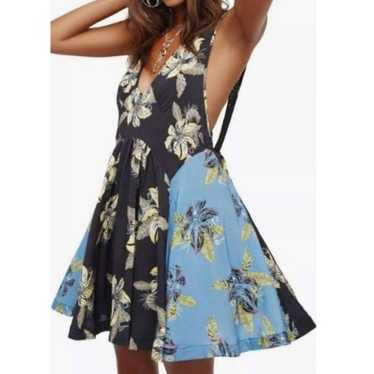 Free People Thought I Was Dreaming Black Floral Dr