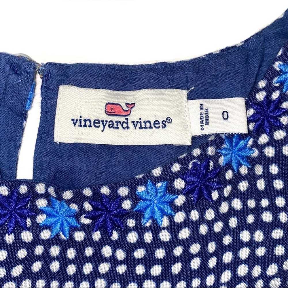 Vineyard Vines Dot Border Print Shift Dress 0 - image 5