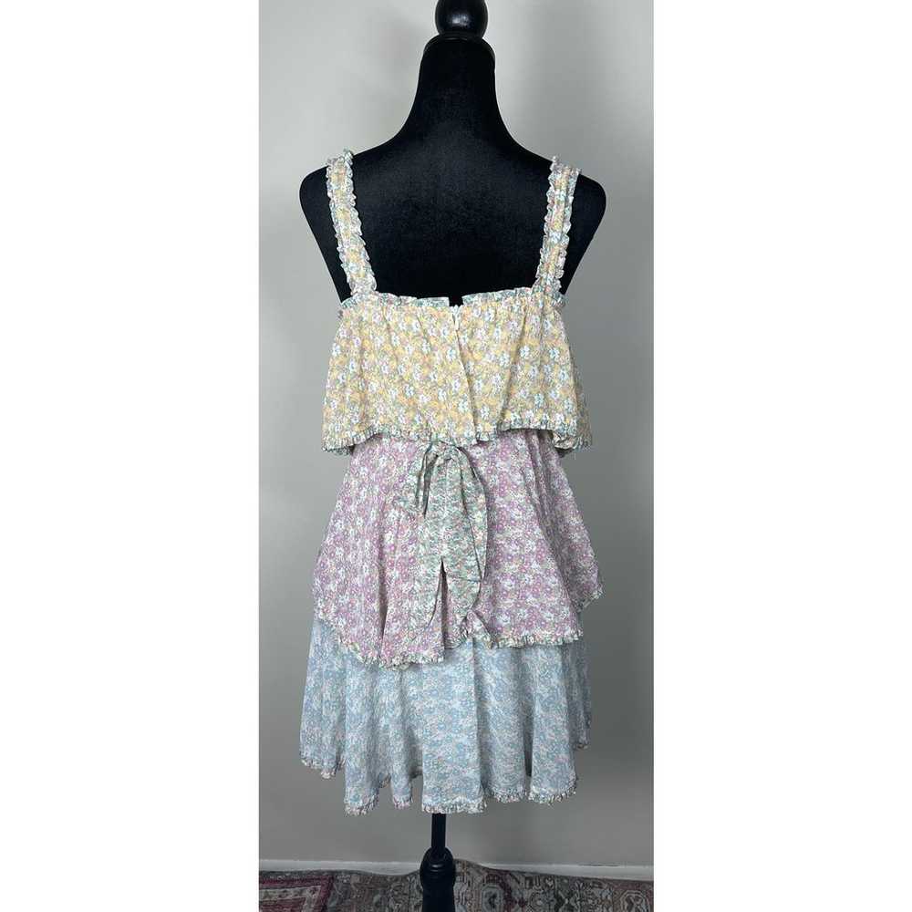 Storia My Secret Garden Tiered Mini Dress Size S … - image 2