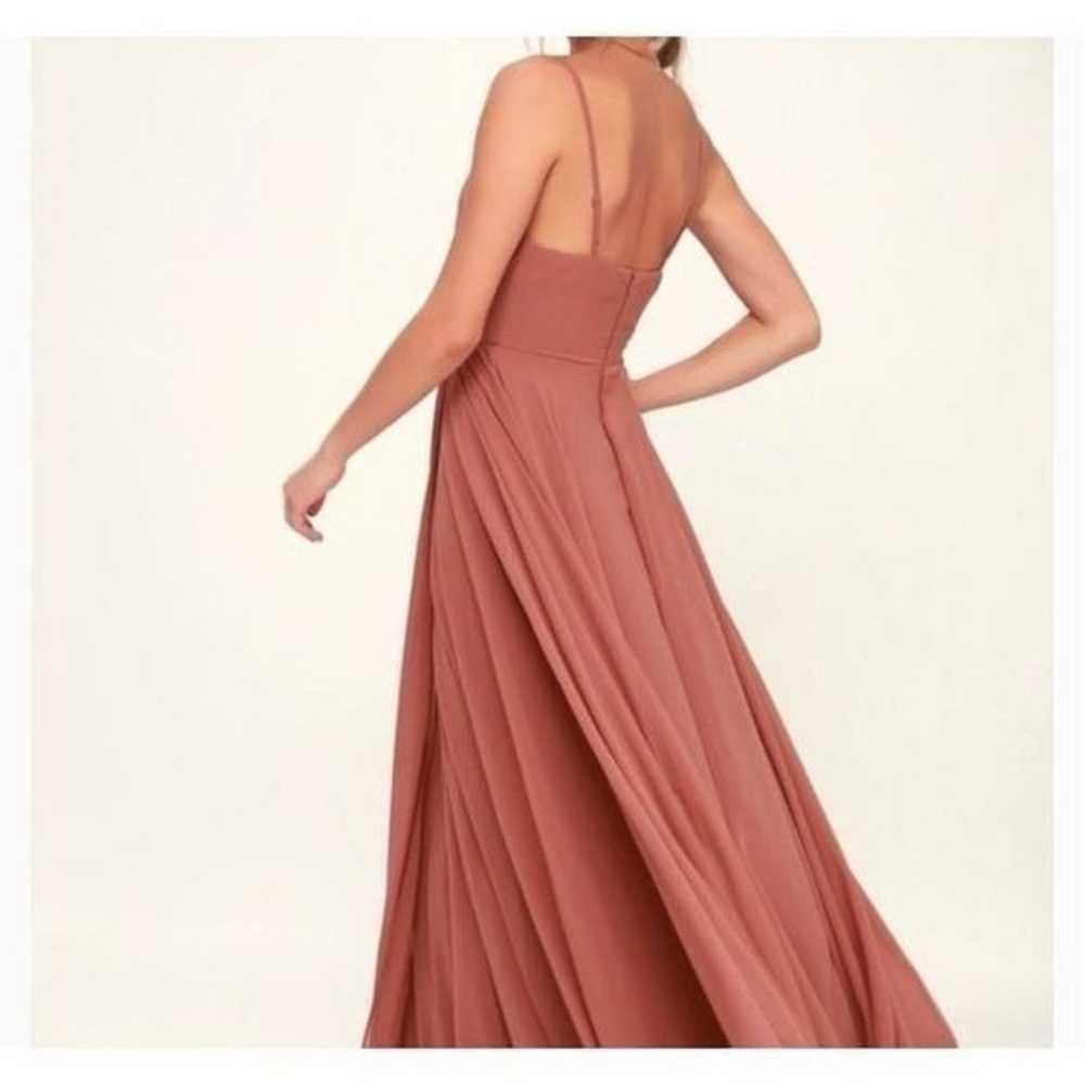 Lulu’s All About Love Rusty Rose Maxi Dress Prom … - image 2