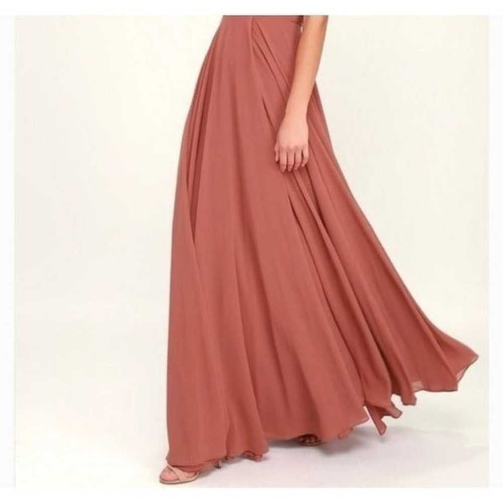 Lulu’s All About Love Rusty Rose Maxi Dress Prom … - image 3