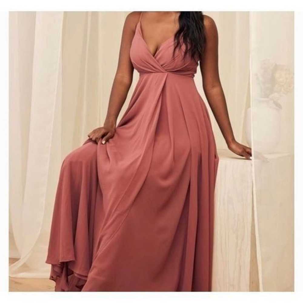 Lulu’s All About Love Rusty Rose Maxi Dress Prom … - image 4