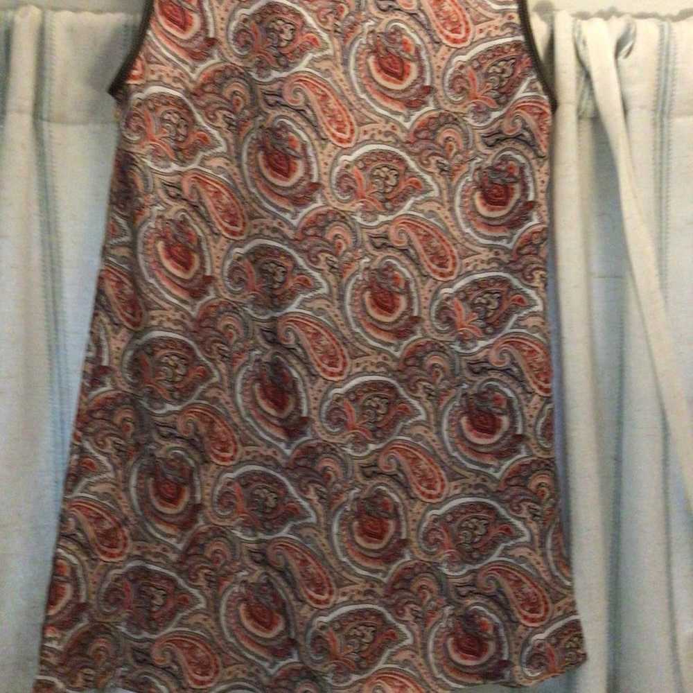 Mulberry Silk Massimo Dutti Paisley Sheath Dress … - image 10